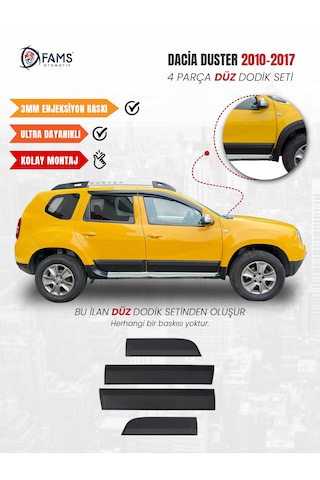 Dacia Duster Uyumlu 2010-2017 Dodik Seti 4 Parça Düz Baskısız