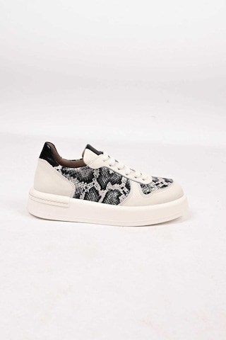Bestello Bağcıklı Termo Taban Hakiki Deri Sneaker Ayakkabı 101-farbı-52 Kadın Ayakkabı Beyaz