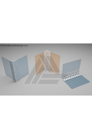 100-Adet Fileli Pvc Köşe Profili 250-Metre