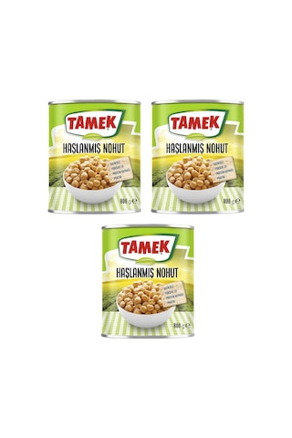 Tamek Haşlanmış Nohut 800 Gr X 3'lü Paket