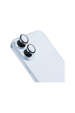 Apple Uyumlu iPhone 16 Plus Mkst Mikro Kamera Lens Koruyucu - Yeşil Yeşil