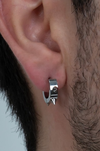 Çivili Geçmeli Unisex Erkek Kadın Çelik Küpe 3 MM 3 Renk Mse3