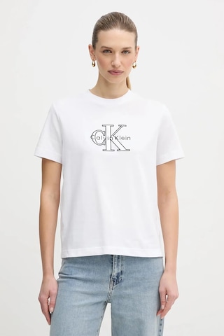 Calvin Klein Kadın Tişört-lv047e819g Beyaz