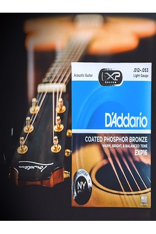 Daddarıo Akustik gitar teli EXP 16 LIGHT GAUGE