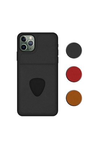 FitCase Apple Uyumlu iPhone 11 Pro Max Kılıf Proda Deri Tek Kartlık Cepli Kapak