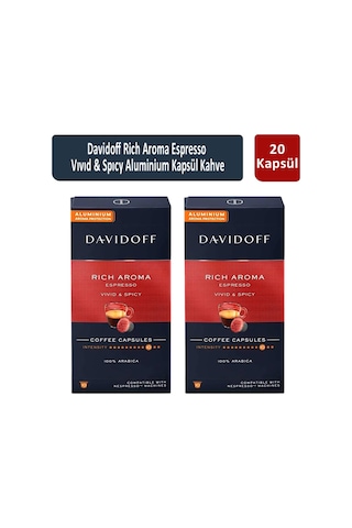 Davidoff Rich Aroma Espresso Vıvıd & Spıcy Kapsül Kahve 2 x 10'lu