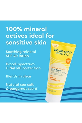 Seaweed Bath Co. Everyday Mineral Güneş Losyonu SPF40 100 ML