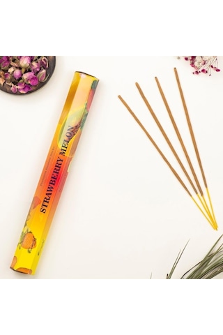 Çilek & Kavun Aromalı Doğal Premium Çubuk Tütsü