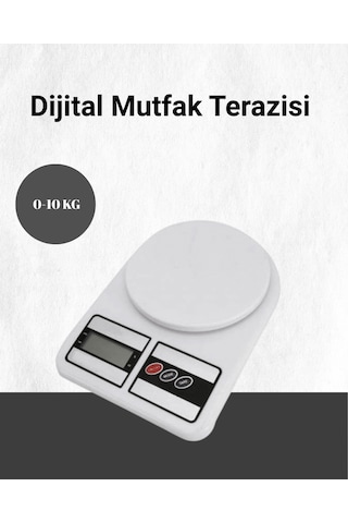 Hassas Ölçüm İçin Dijital Mutfak Tartısı 10 Kg Kapasiteli Renkli