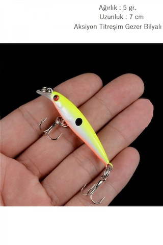 Rapala Lures Suni Yapay Balık Yemi 5gr 7cm Sarı