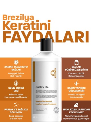 Ql Brezilya Fönü Keratini Şampuan 300 ML + 6 Aktifli Şampuan 300 ML