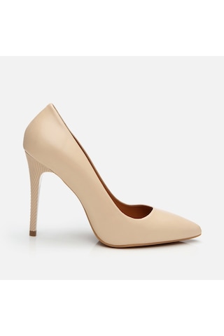 Hotiç Kadın Deri Pudra Yüksek Topuklu Stiletto 01ayh304170a310 Bej-beıge Bej