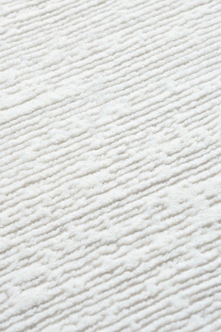 Mariesse Home Zen Koleksiyonu - Bambu Tarz Modern Sık Dokuma Halı Salon Oturma Odası Halısı Beyaz