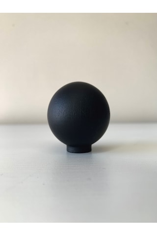 Ahşap Siyah Küre Top Düğme Kulp Lüks Çekmece Dolap kulp 5 adet