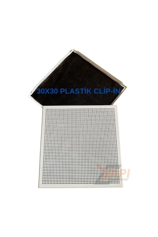 30 X 30 Clip-ın Plastik Asma Tavan Tam Takım Plastik Sistemi 15 M2