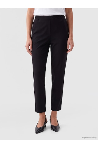 Lcw Everyday Siyah Beli Lastikli Kadın Pantolon