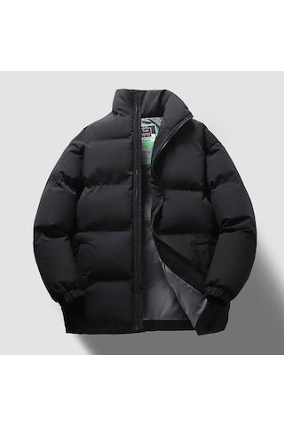 Kışlık Erkek Dış Giyim, Erkek Ve Kadın Pamuklu Dolgulu Ceketler, Trend Marka, Kalınlaştırılmış Çift Pamuklu Dolgulu Ceketler Siyah