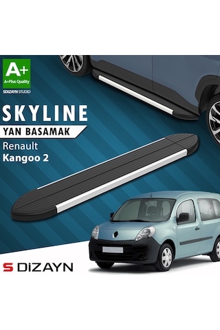 S-dizayn Renault Kangoo 2 Skyline Aluminyum Yan Basamak 193 Cm 2008-2020 A+ Kalite