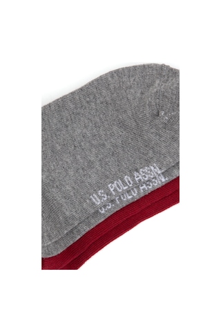 U.s. Polo Assn. Erkek Çocuk Gri Melanj Çorap Soket 50318051-vr086 Grı Melanj