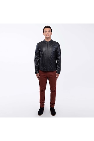 Tamer Tanca Erkek Hakiki Deri Siyah Deri Mont 946 Smr 247 Erk Drmnt Sk22/23 Sıyah Siyah