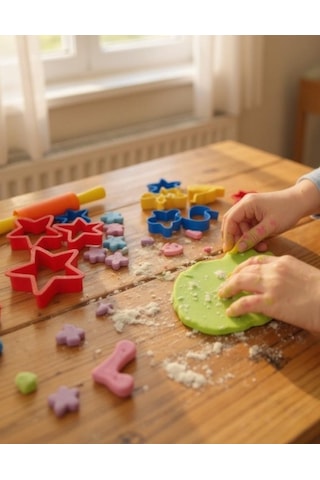 Heroes Oyun Hamuru Şekilli Kalıplar Seti - 9 Lu + Mini Merdane