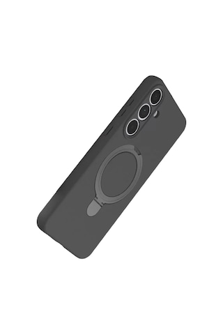 Apple iPhone Uyumlu 15 Pro Max Lensli Silikon - Titan Gri