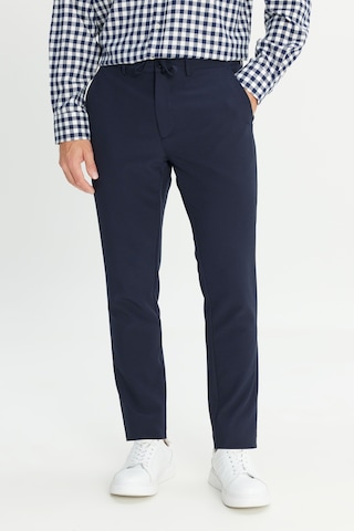 AC&Co / Altınyıldız Classics Erkek Lacı Slim Fit Dar Kesim Beli Bağlamalı Çizgili Yan Cepli Casual Jogger Pantolon Lacı