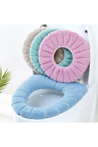 Xindoker Güçlü Elastik Banyo Tuvaleti Döşemesi - O/u/v Tipi Ev Kullanıma Uygun - Yıkama Kolay - Kışlık Konforlu - Kuzey Avrupa Pembe Pembe