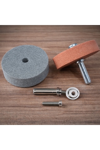 Senbang Metal Bileme Taşı Seti Matkap Uyumlu Çelik Bıçak Bileme, Parlatma Ve Temizleme Disk Seti Adaptörlü