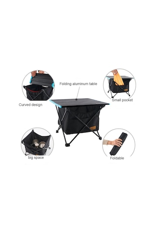 Cls Açık Katlanır Piknik Masa Depolama Asılı Çanta Taşınabilir Görünmez Cep Depolama Asılı Cep Küçük Cep Siyah