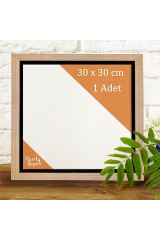 Gold Çerçeveli Tuval 30 x 30 CM Kare Profesyonel %100 Pamuk Boş Tablo