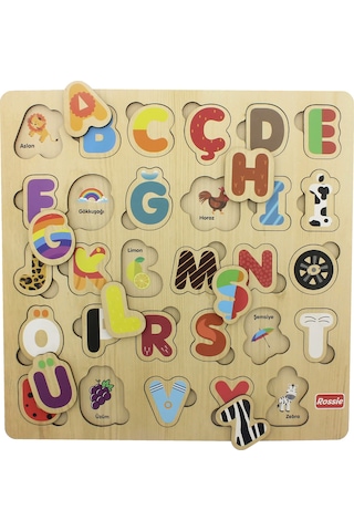 Rossie Ahşap Türkçe Alfabe  Yapboz