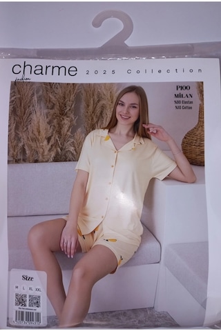 Charme Pijama Takımı Sarı