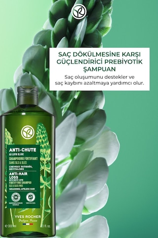 Yves Rocher Saç Dökülmesine Karşı Güçlendirici Prebiyotik Vegan Şampuan 300 ML
