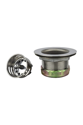 Plumb Pak 878pc Paslanmaz Çelik Bar Lavabo Süzgeci, Sepetli, 5-6.4 Cm Açıklık, Parlak Krom Genel