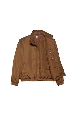 Tommy Hilfiger Erkek Dik Yaka Dolgulu Mont - Kahverengi Pecan Nut