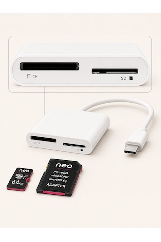 Type C Usb 3.1 To Sd Card Reader Kart Okuyucu Dönüştürücü Typ-c To Sd Kart Tf Hafıza Kartı