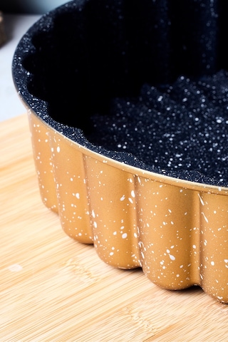 Cake Pro Döküm Papatya Gold Tart Kalıbı 26 Cm Gold