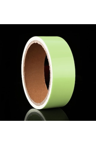 Sones Işıklı Bant Yeşil Karanlıkta Parlayan Duvar Stickerı Işıklı Fotolüminesan Bant Sahne Ev Dekorasyonu, Boyut: 3cm X 10m Yeşil Işık