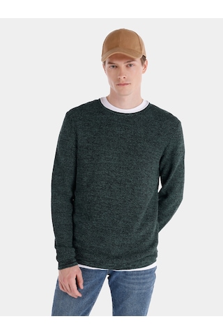 Colin's Colins Slim Fit Bisiklet Yaka Basic Yeşil Erkek Kazak Cl1065743 Yeşil