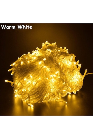 Parti 100 Ledli Fişli Led, Dekor Lambası Animasyonlu 10m Günışığı Yılbaşı Ağacı Işığı 10m Gün Işığı