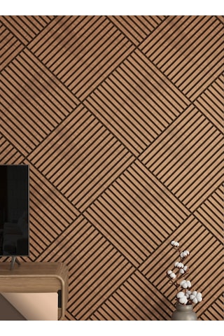 Winflex Mini Eko Akustik Ahşap Panel Safir Meşe - 60x60cm