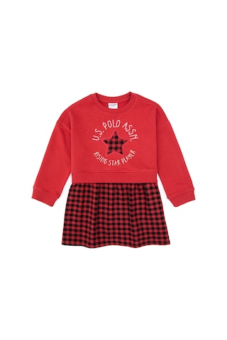 U.s. Polo Assn. Kız Çocuk Kırmızı Elbise Örme 50318089-vr030 Kırmızı
