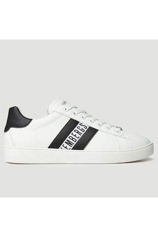 Sneaker Günlük Erkek 19134/cp A Bkku Bikkembergs 64039996 Scarpa Uomo Mıcrofıber Bianco Bianco