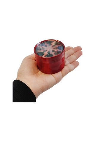 Lexroo Kırmızı 63 Mm. Baharat Herbal Öğütücüsü Parçalayıcı Pt55krx