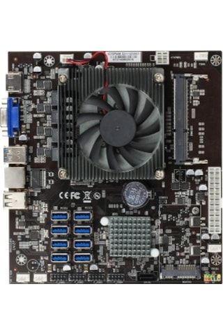 Esonic 8'li Mining Anakart (İşlemci + Fan Dahil) + 4 GB DDR3 Ram