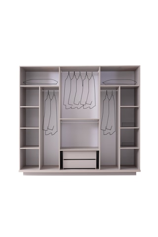 Minnesota 6 Kapaklı Gardırop %100 Mdf