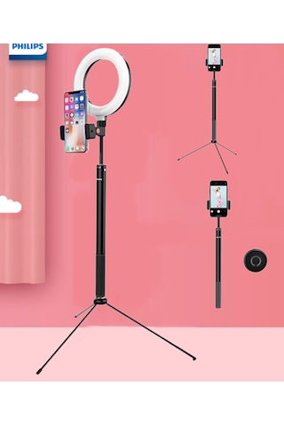 Philips Dlk3621n Tripod - Ring Light - Selfie Çubuğu 3in1 - 160cm