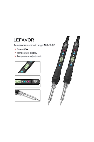 Lixiaqu01 Lf 80w Dijital Ekran Havya Kaynak Seti C/f Anahtarlama