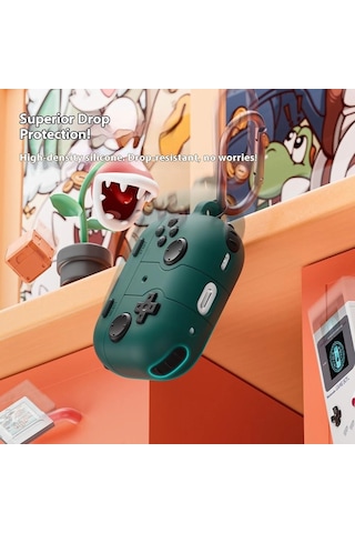 Caseonn Samsung Uyumlu Galaxy Buds 3 Pro Kılıf Retro Gamepad Siyah
